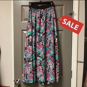 🛍2/$15-3/$20! LuLaRoe Lucy Skirt XS Teal/Pink
